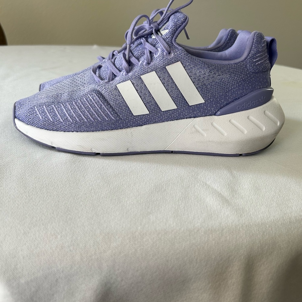 Adidas Lavender and White Running Shoes